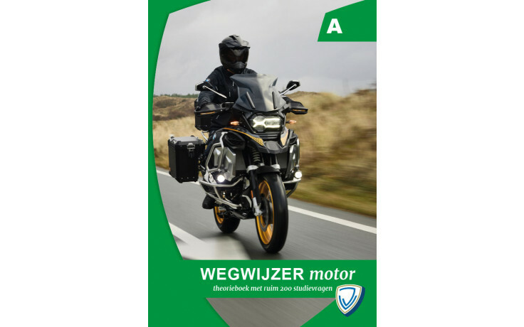 Wegwijzer in het verkeer motorfiets